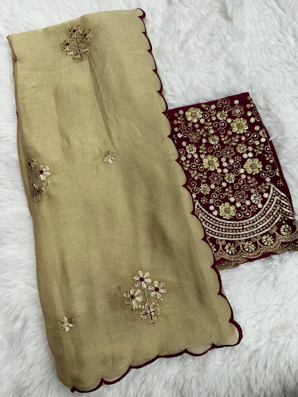 Beetroot saree  BR169