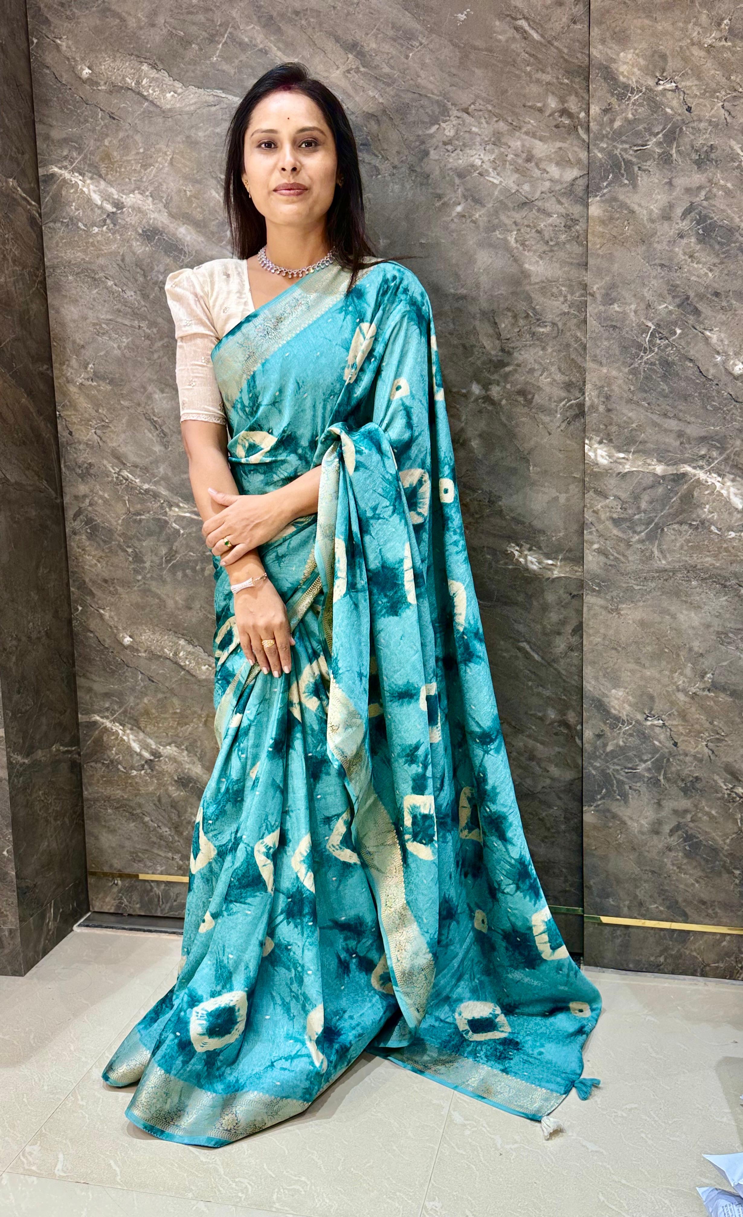 BATIK BANDHANI SAREE