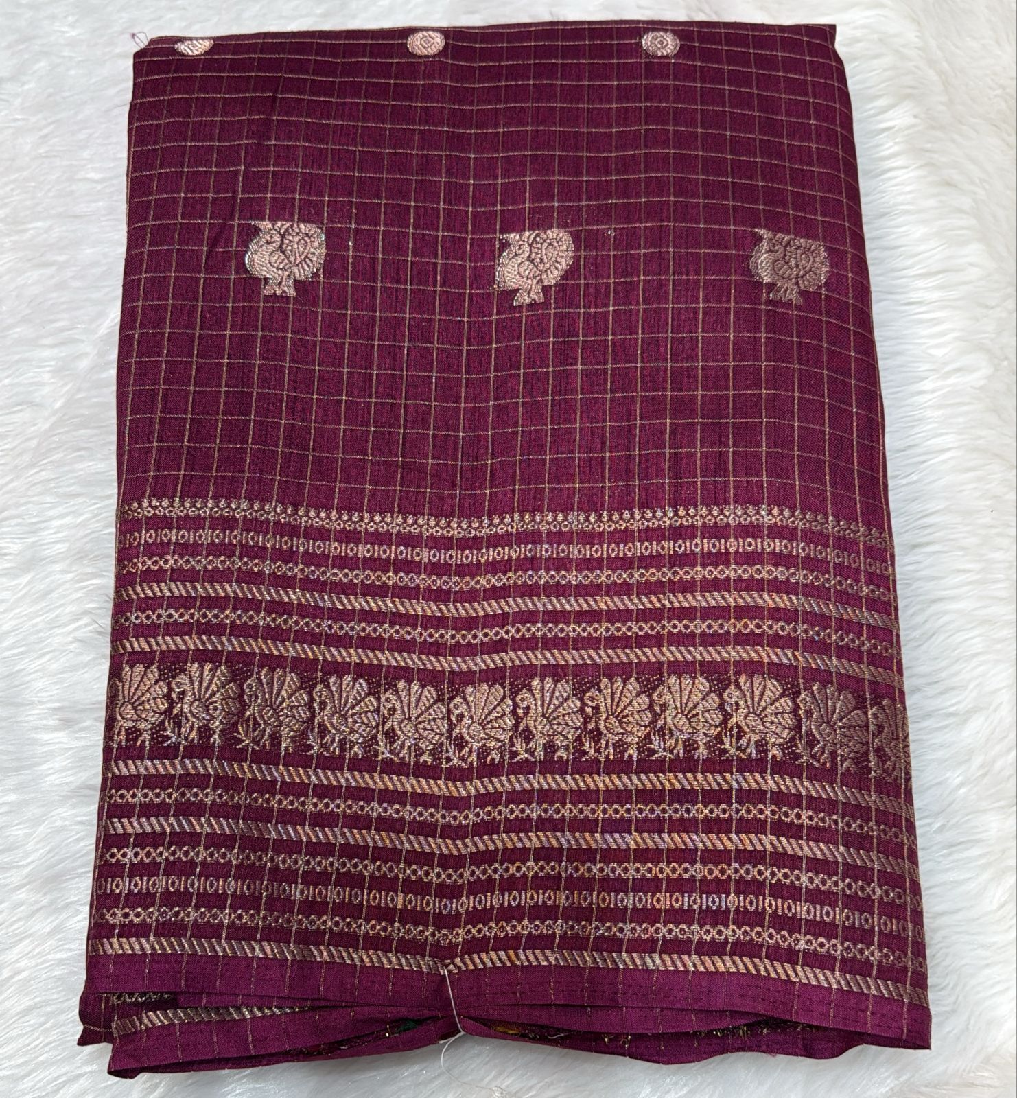 Checks  saree KL134
