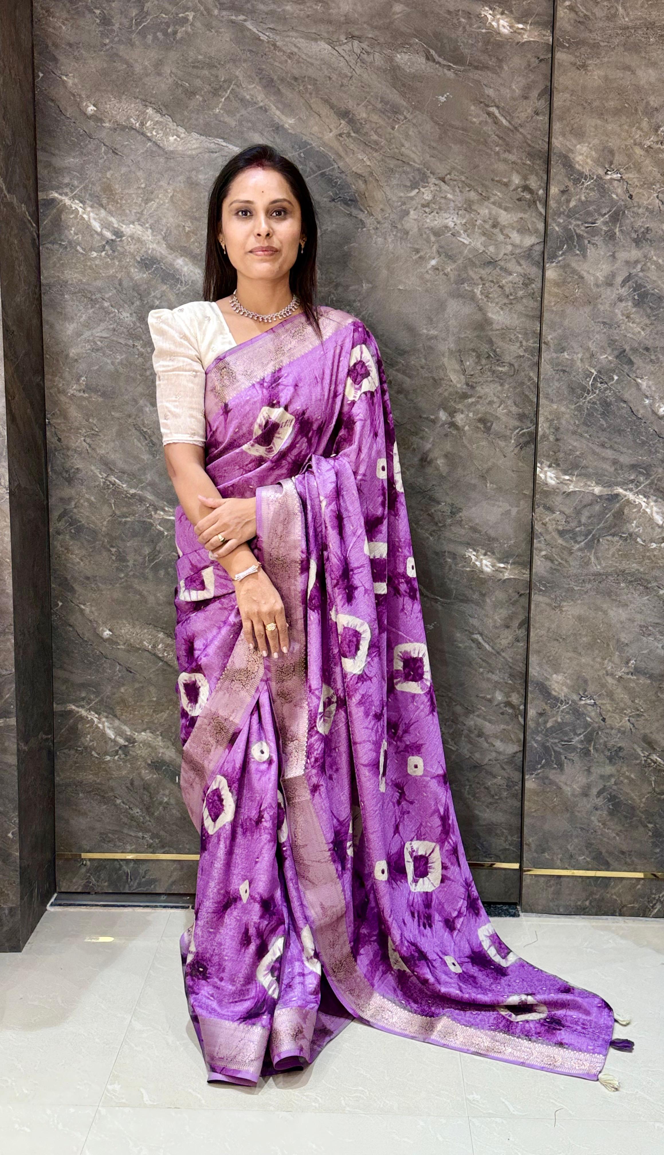 BATIK BANDHANI SAREE