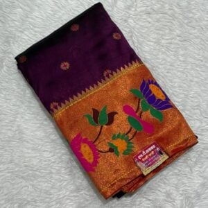 Lotus paithani saree WX140