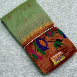 Lotus paithani saree WX140