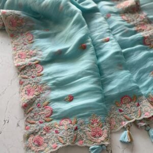 ORGANZA SAREE DK408