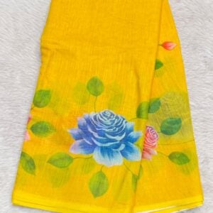 LINEN SAREE IJ50