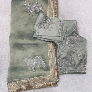 DESIGNER ZARDOSI SAREE TR514