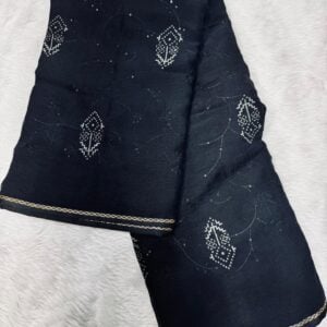 BLACK SAREE V126