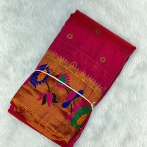 Lotus paithani saree WX140