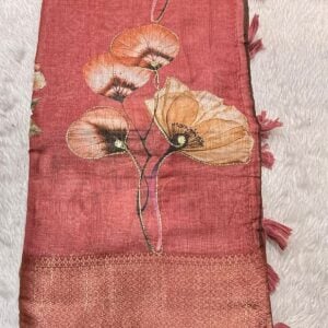 JUTE TISSUE SAREE JT76