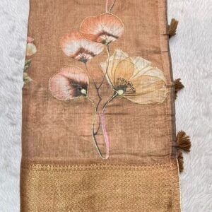 JUTE TISSUE SAREE JT76