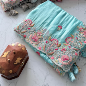 Alternative view of ORGANZA SAREE DK408
