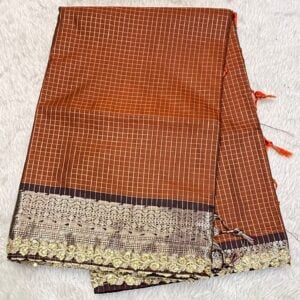 CHEKS SAREE K39