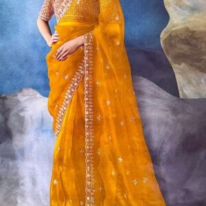 Alternative view of PREMIUM DESIGNER SAREE NC5010