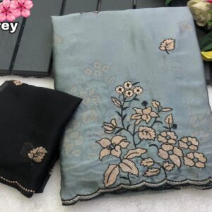 Alternative view of DESIGNER SAREE BL203