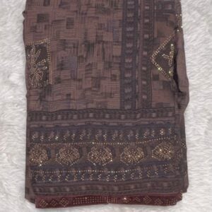 PRINTED SAREE  PM420