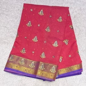 CHANDERI COTTON  SAREE  ED250