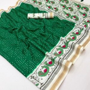Alternative view of OFFICIAL BANDHEJ SAREE HD912