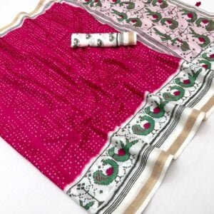 Alternative view of OFFICIAL BANDHEJ SAREE HD912