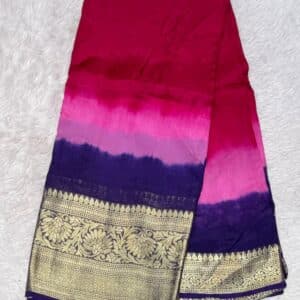 BANDHEJ KANJIVARM BORDER SAREE VE35
