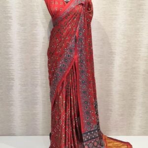 PWRE GAJJI MIRROR SAREE M33