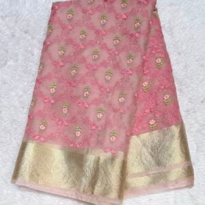 TISSUE ORGNZA SAREE AB12
