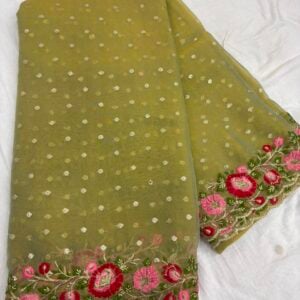 Alternative view of PARTY WEAR DESIGNER SAREE P258