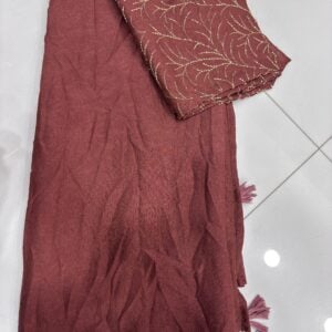 PLAIN SAREE DESINGNER BLOUSE BP ZARDOSI WORK R582