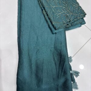 PLAIN SAREE DESINGNER BLOUSE BP ZARDOSI WORK R582
