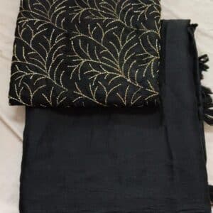 PLAIN SAREE DESINGNER BLOUSE BP ZARDOSI WORK R582