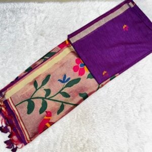 MUGA SILK PAITHANI SAREE JN545