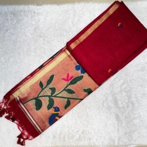 MUGA SILK PAITHANI SAREE JN545