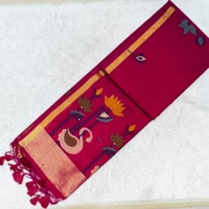 MUGA SILK PAITHANI SAREE ED823