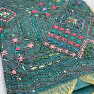 Alternative view of PREMIUM KATHA WORK SAREE KT257