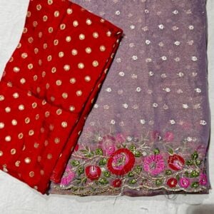 Alternative view of PARTY WEAR DESIGNER SAREE P258