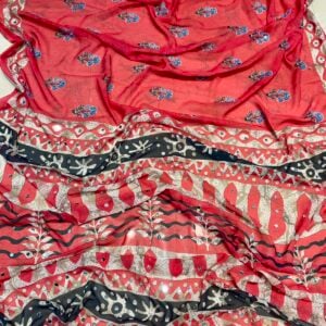 AAJARAK MIRROR SAREE SM52