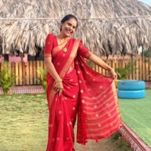 Alternative view of MAHESHVARI SAREE MH27