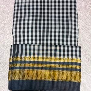 PREMIUM PURE CHECKS IRKAL SAREE IS57