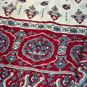 Alternative view of AJRAKH PRINT SAREE MJ55
