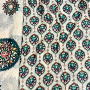 Alternative view of AJRAKH MIRROR SAREE RT231