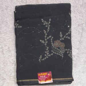 BLACK SAREE V588