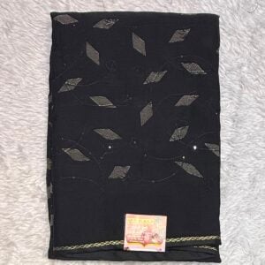 BLACK SAREE V588
