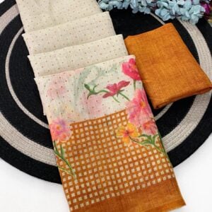 Alternative view of OFFICIAL LINEN SAREE KB282