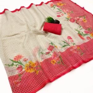 OFFICIAL LINEN SAREE KB282
