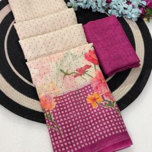 Alternative view of OFFICIAL LINEN SAREE KB282