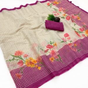 OFFICIAL LINEN SAREE KB282