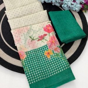 Alternative view of OFFICIAL LINEN SAREE KB282