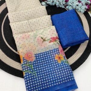 Alternative view of OFFICIAL LINEN SAREE KB282