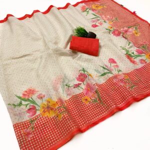 OFFICIAL LINEN SAREE KB282