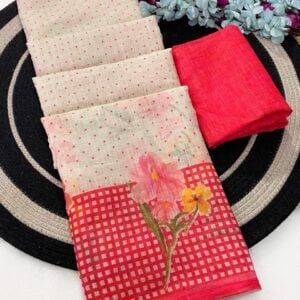Alternative view of OFFICIAL LINEN SAREE KB282