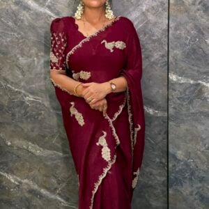 Alternative view of DESIGNER SAREE WH512
