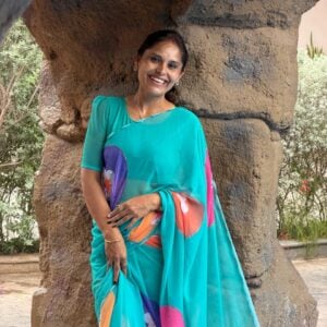 Alternative view of PRINTED SAREE KG542